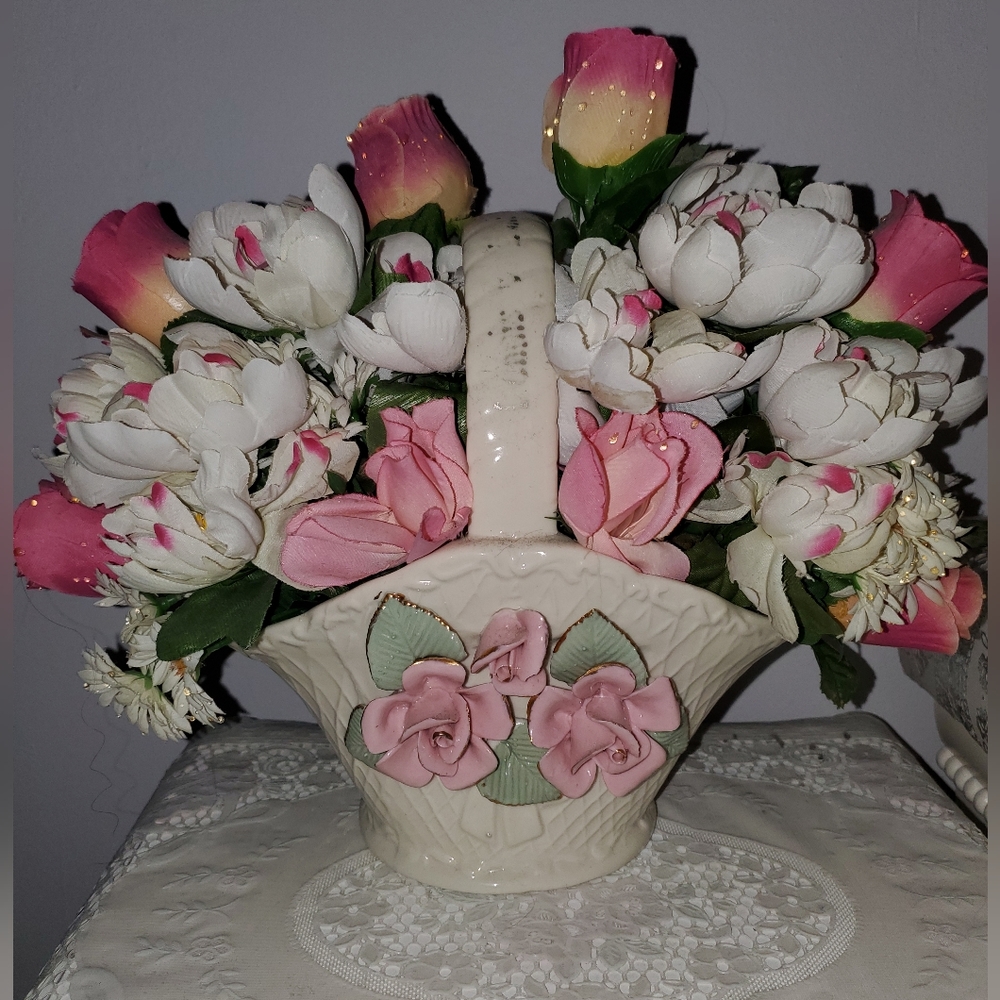 Shabby chic vintage vase